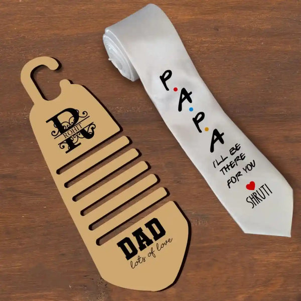 Personalized Neck Tie and Hanger